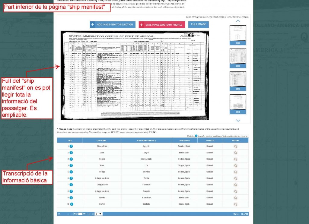 ship manifest parte inferior